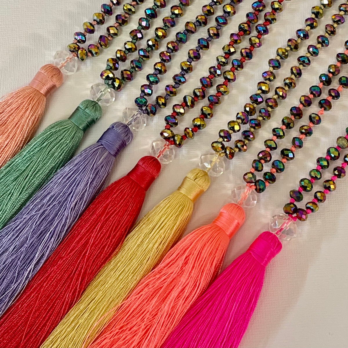 Sale Crystal Single Tassel Necklaces My Tassel 