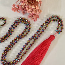 Load image into Gallery viewer, Tassel Necklace - Melon Paua
