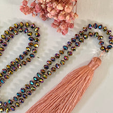 Load image into Gallery viewer, Tassel Necklace - Blush Paua
