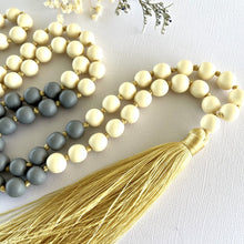 Load image into Gallery viewer, Sorbet Tassel Necklace -  Butter milk
