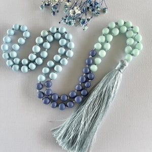 Sorbet Tassel Necklace - Blue Mist