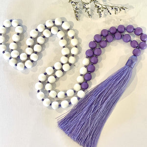 Sorbet Tassel Necklace - Lilac Duo