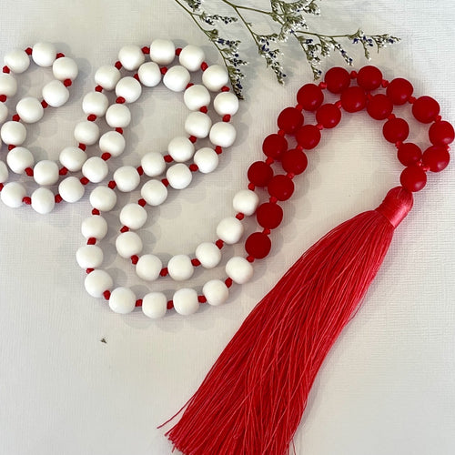 Red Tassel Necklace 