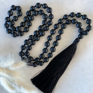 Sorbet Tassel Necklace - Black