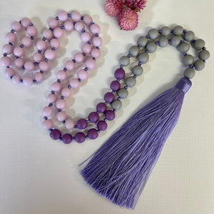 Sorbet Tassel Necklace - lavender