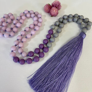 Sorbet Tassel Necklace - lavender