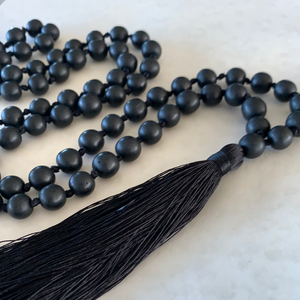 Sorbet Tassel Necklace - Black