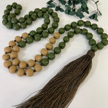 Load image into Gallery viewer, Sorbet Tassel Necklace - Khaki and Clay
