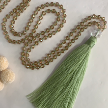 Load image into Gallery viewer, Crystal Tassel Necklace - Pear
