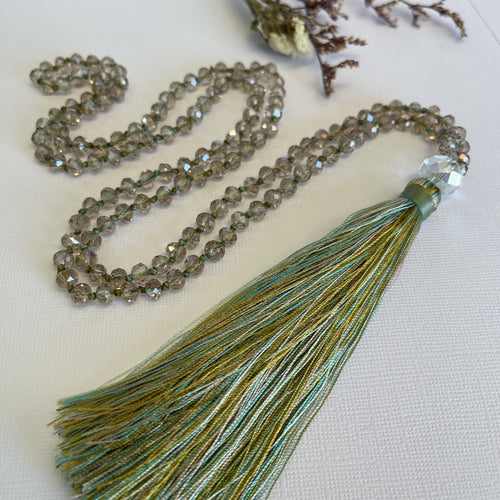 Crystal Tassel Necklace